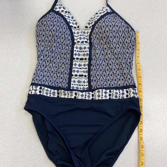 Bleu Rod Beattie NWOT Printed 1 Piece Swimsuit 10 - Picture 12 of 12